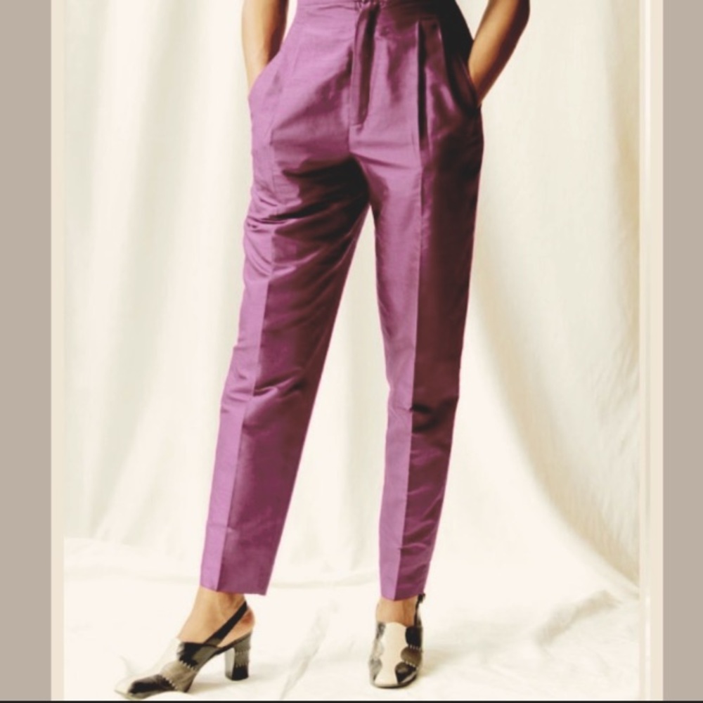 Dana Buchman Plum Straight-Leg Pants